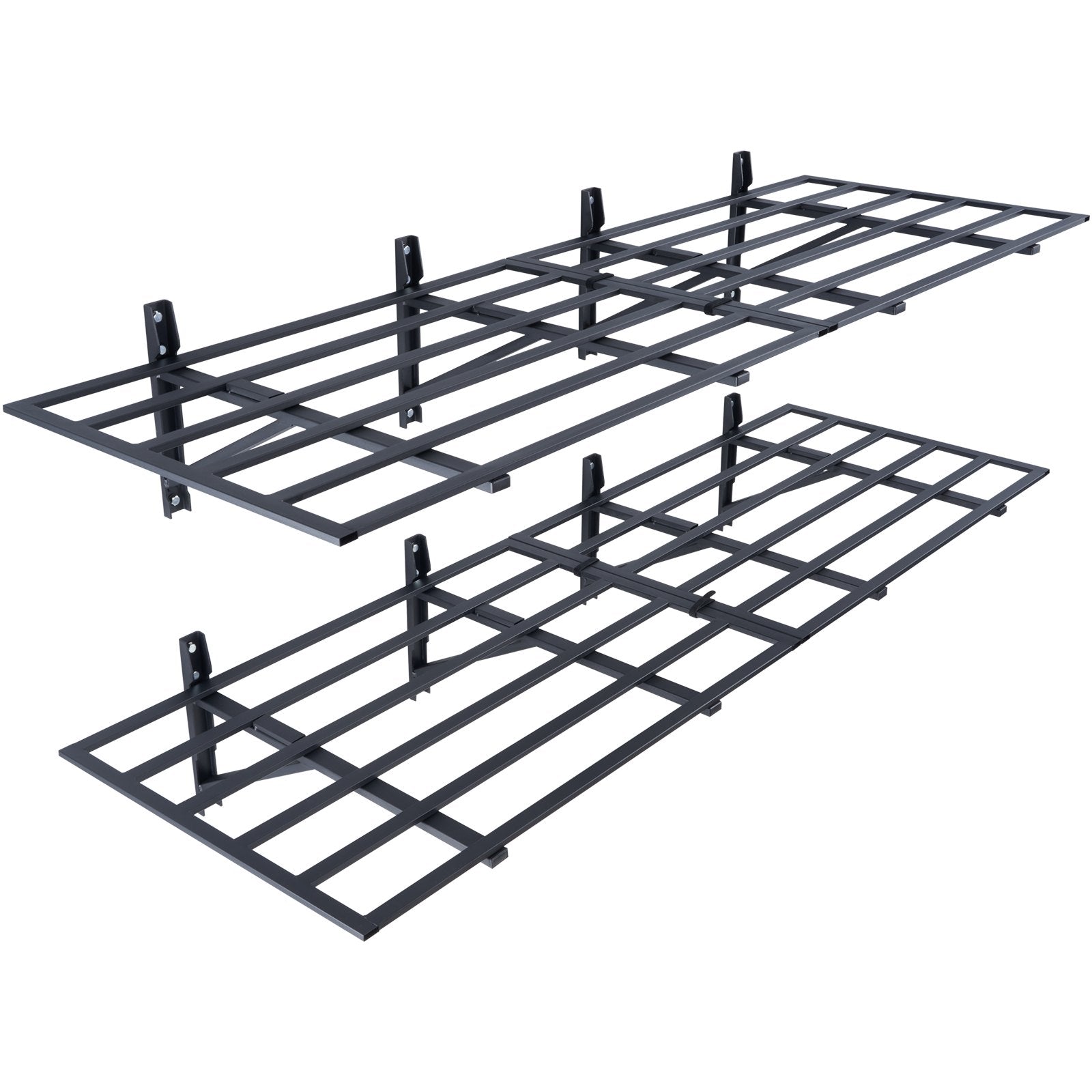 VEVOR 2PCS 72x24in Garage Storage Shelving Wall Mounted Heavy Duty Shelves Rack