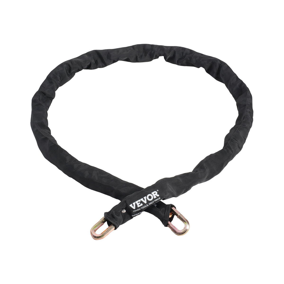 VEVOR Bike Chain Lock, 5.91 Ft Security Bicycle Chain Lock, Heavy Duty Metal Steel Anti-Theft High Security Bike Locks, Perfect for Bike, Motorcycle, Scooter, Bicycle, Door, Fence, Gate, 9.5mm, Black