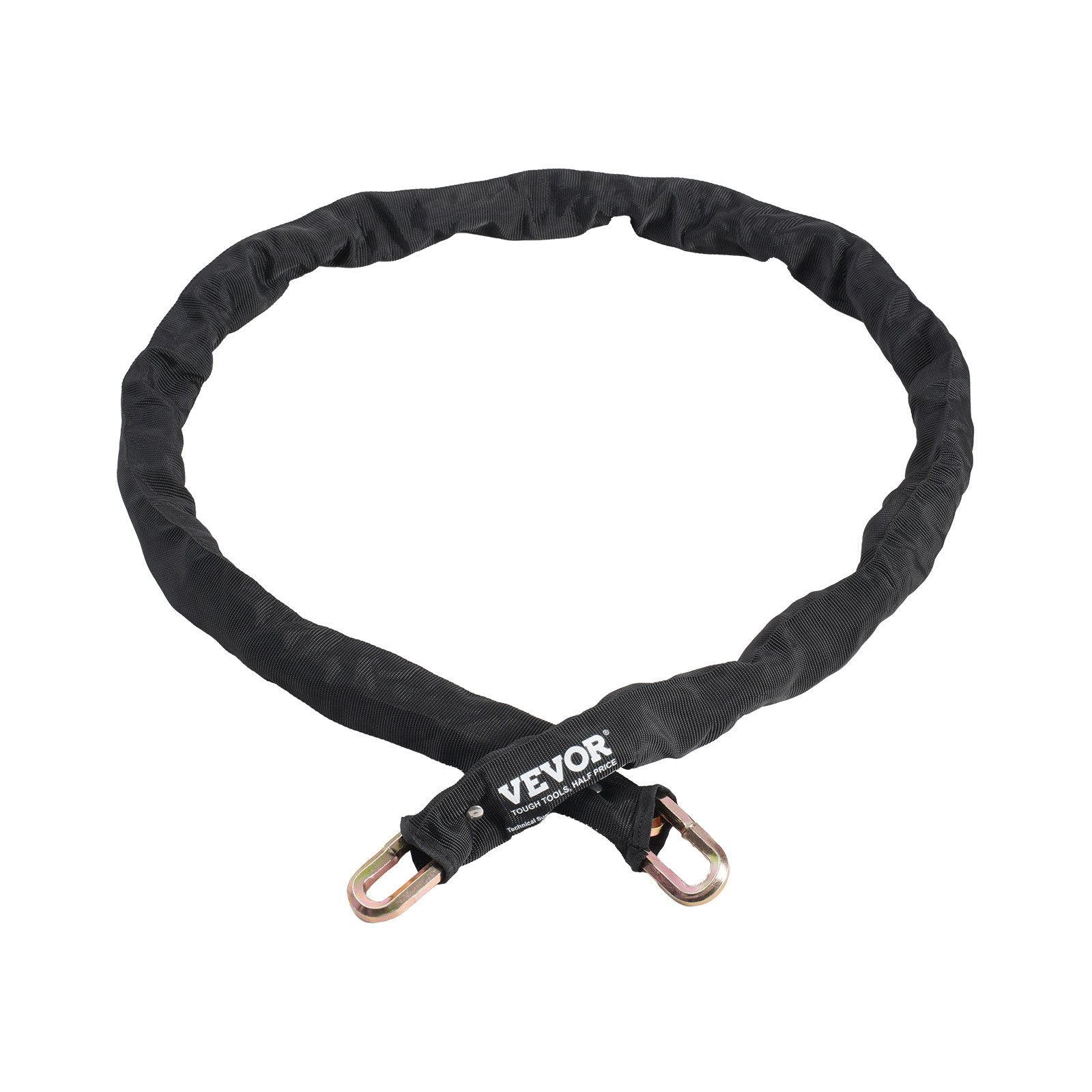 VEVOR Bike Chain Lock, 5.91 Ft Security Bicycle Chain Lock, Heavy Duty Metal Steel Anti-Theft High Security Bike Locks, Perfect for Bike, Motorcycle, Scooter, Bicycle, Door, Fence, Gate, 9.5mm, Black