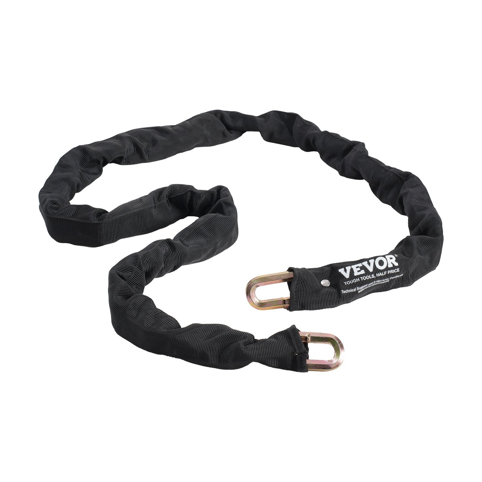 VEVOR Bike Chain Lock, 5.91 Ft Security Bicycle Chain Lock, Heavy Duty Metal Steel Anti-Theft High Security Bike Locks, Perfect for Bike, Motorcycle, Scooter, Bicycle, Door, Fence, Gate, 9.5mm, Black