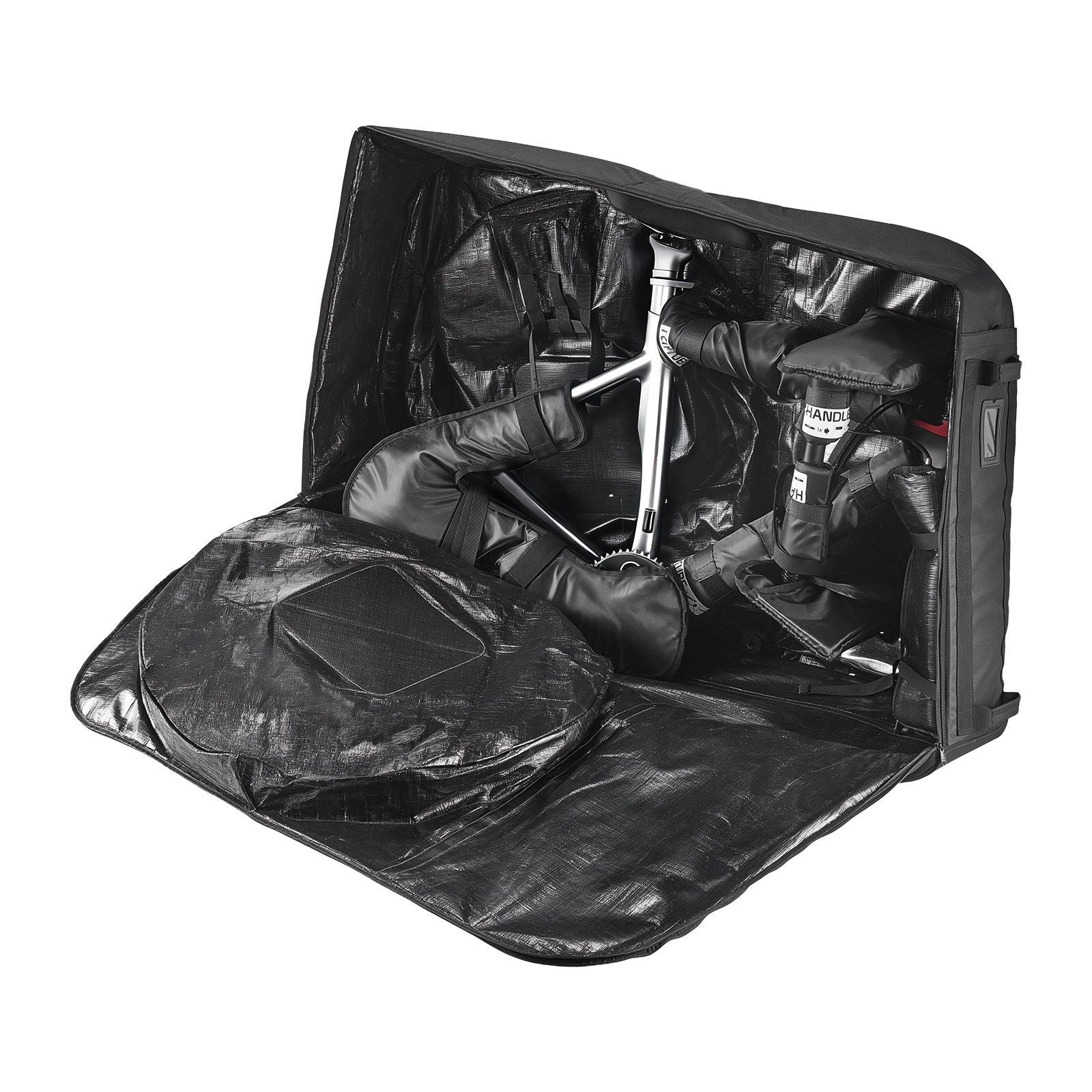 Bike Travel Bag, Transport Universal Bicycle Storage Case Bag with TSA Lock, Support Plates, Protection and Fork Mount Stabilisation, Bicycle Case Max. Wheelbase 130 cm for Airplane, Outdoor Use