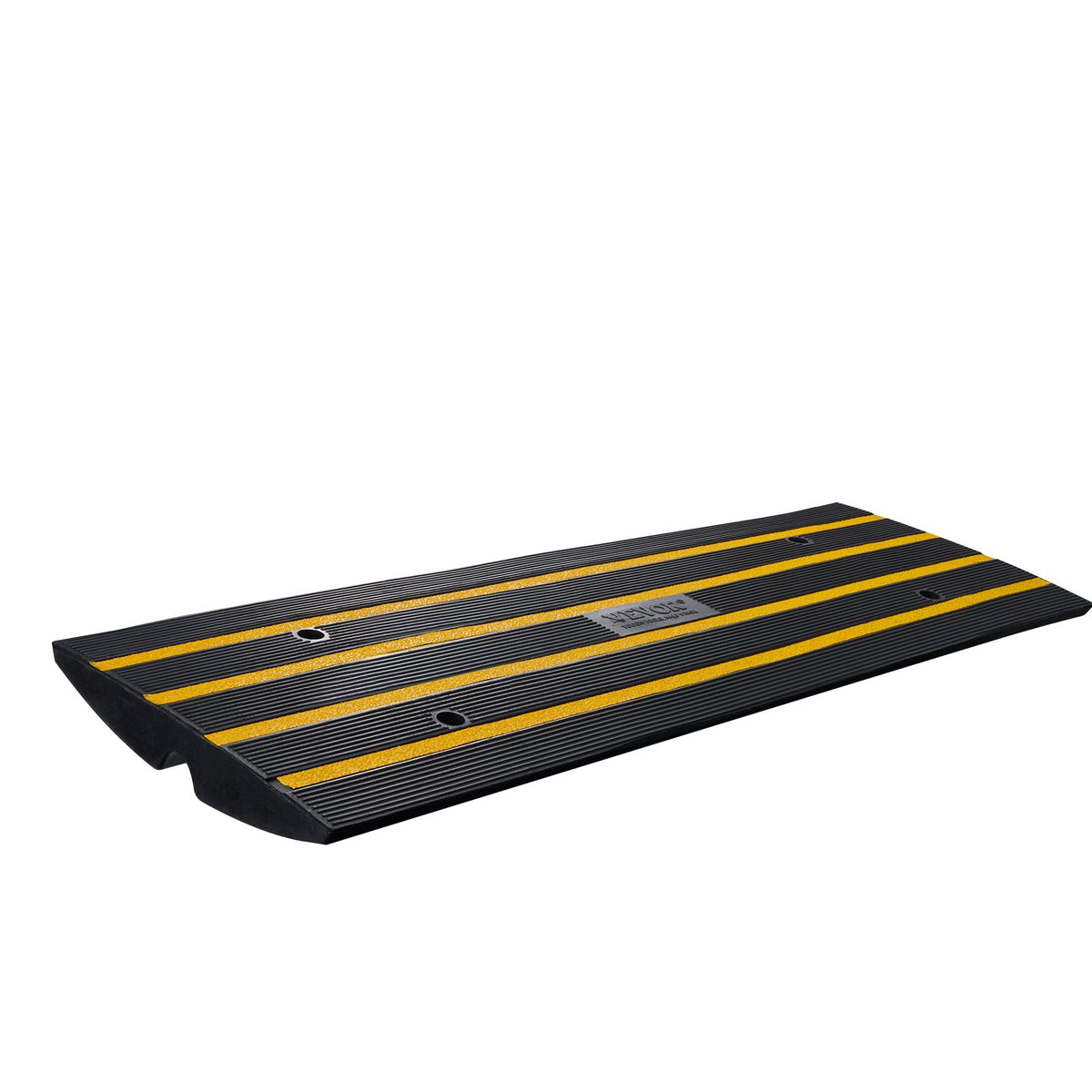 VEVOR Curb Ramp, 6.5 cm Rise Rubber Driveway Ramps, Heavy Duty 15 tons Weight Capacity Threshold Ramp, Curbside Bridge Ramps for Loading Dock Garage Sidewalk, Expandable Full Ramp Set