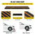 VEVOR Curb Ramp, 2 Pack, 6.5 cm Rise, Rubber Driveway Ramps, Heavy Duty 15 tons Weight Capacity Threshold Ramp, Curbside Bridge Ramps for Loading Dock Garage Sidewalk, Expandable Full Ramp Set