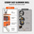 VEVOR Digital Crane Scale, 2200 lbs/1000 kg, Industrial Heavy Duty Hanging Scale with Remote Control, Cast Aluminum Case & LED Screen, High Precision for Construction, Factory, Farm, Hunting (Orange)