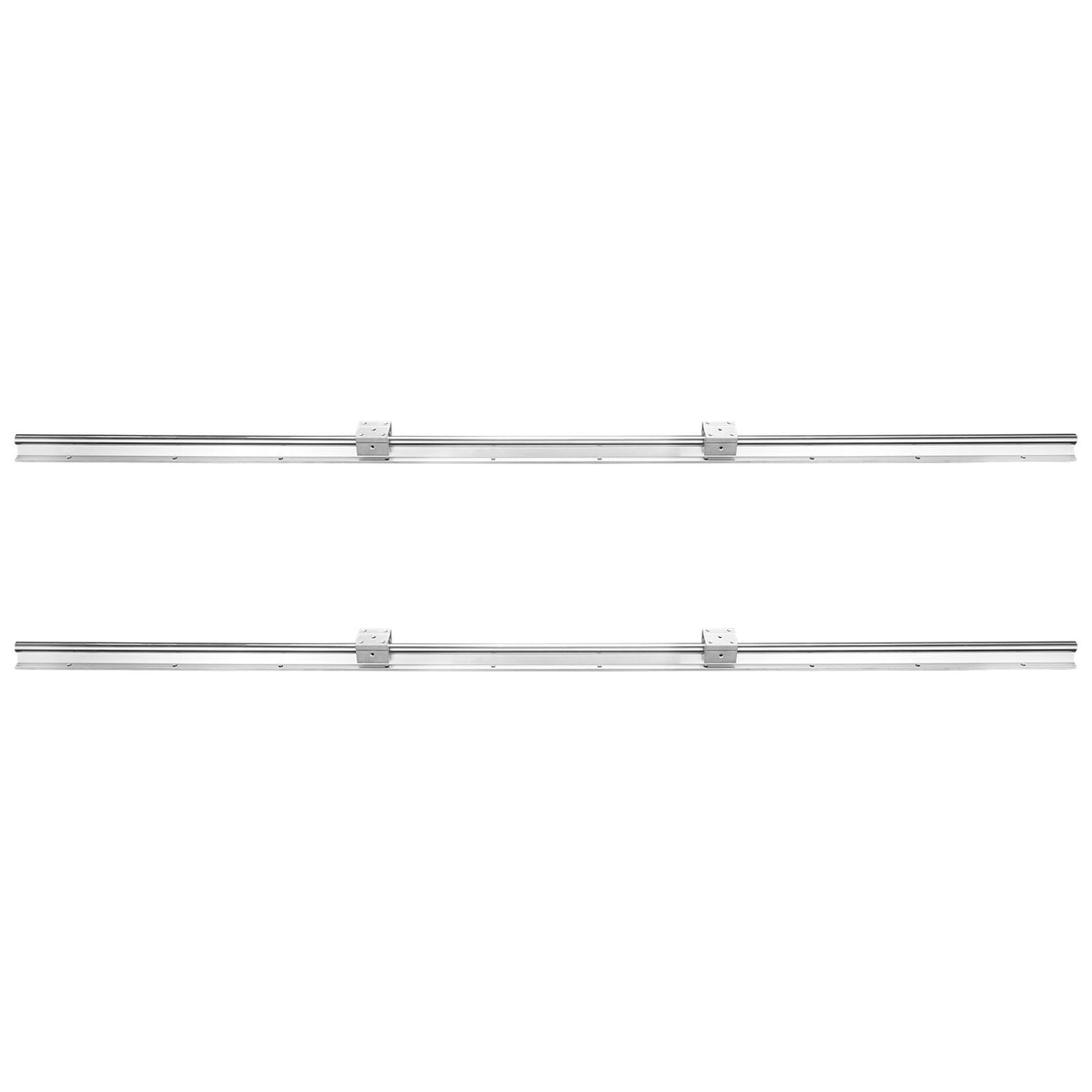 VEVOR Linear Guide Rail Set, SBR20 1500mm, 2 PCS 59 in/1500 mm SBR20 Guide Rails and 4 PCS SBR20UU Slide Blocks, Linear Rails and Bearings Kit for Automated Machines DIY Project CNC Router Machines