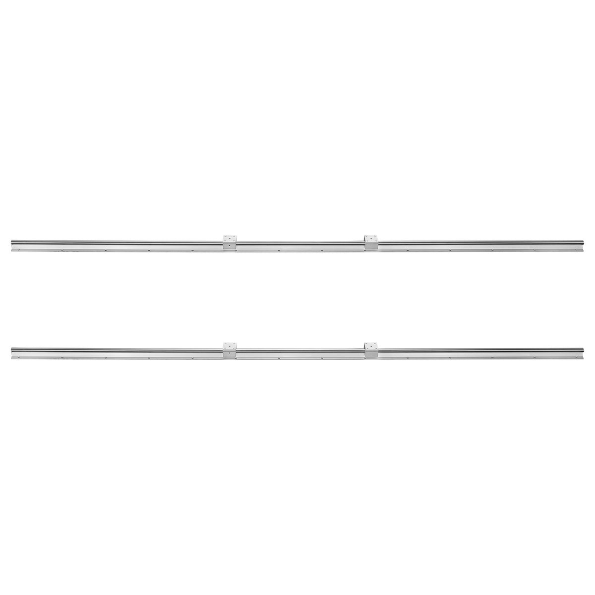 VEVOR Linear Guide Rail Set, SBR20 2200mm, 2 PCS 86.6 in/2200 mm SBR20 Guide Rails and 4 PCS SBR20UU Slide Blocks, Linear Rails and Bearings Kit for Automated Machines DIY Project CNC Router Machines