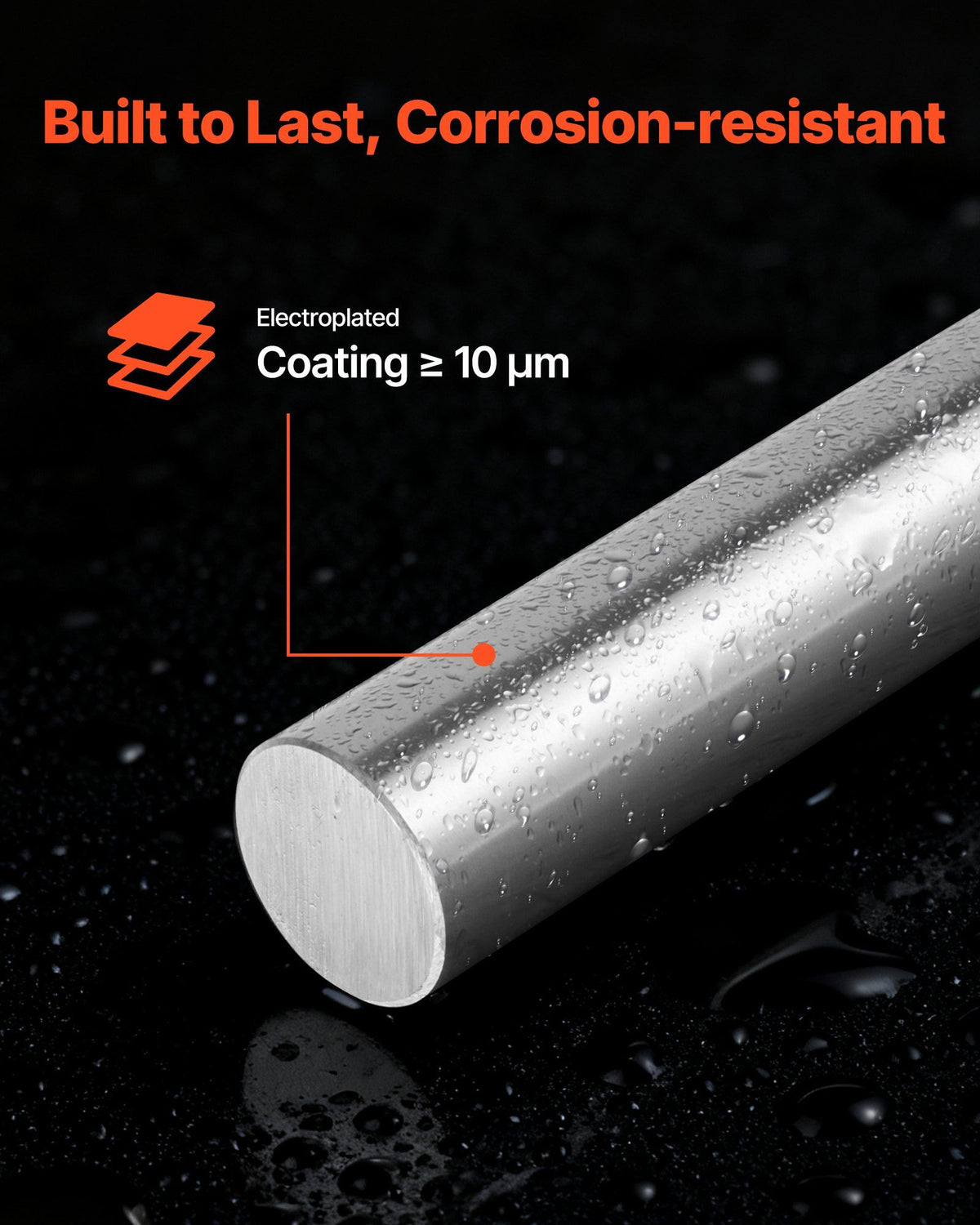 2PCS Linear Motion Rod, 25 mm x 1000 mm (0.98 x 39.4 in), SFC25 Carbon Steel Linear Rod Shaft, Anti Rust and High Precision, High Hardness Shaft, for Cutting Grinding Milling Drilling Machine