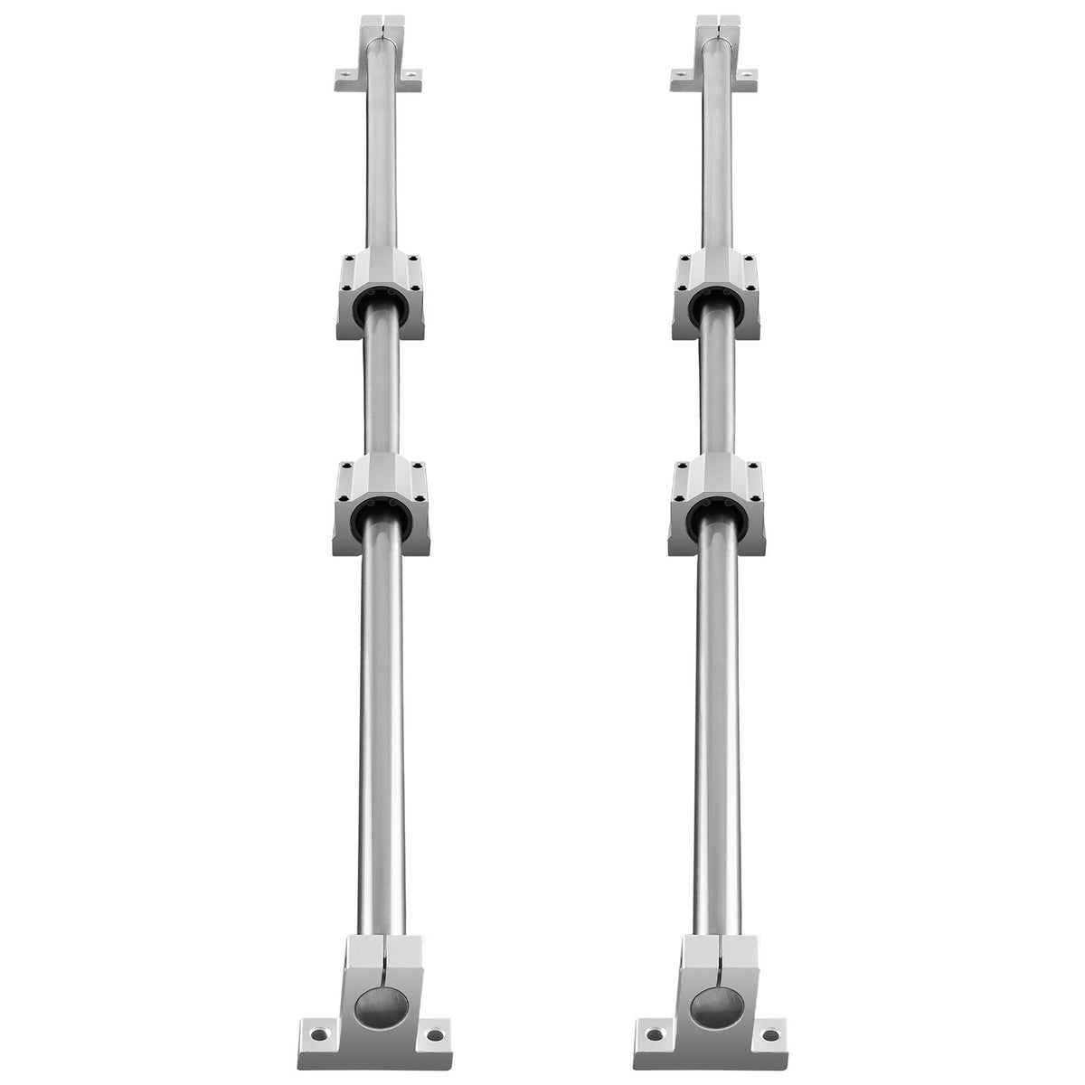 VEVOR Linear Guide Rail Set, SFC20 1200mm, 2 PCS 47.2 in/1200 mm SFC20 Guide Rails 4 PCS SC20 Slide Blocks 4 PCS Rail Supports, Linear Rails and Bearings Kit for Automated Machines CNC DIY Project