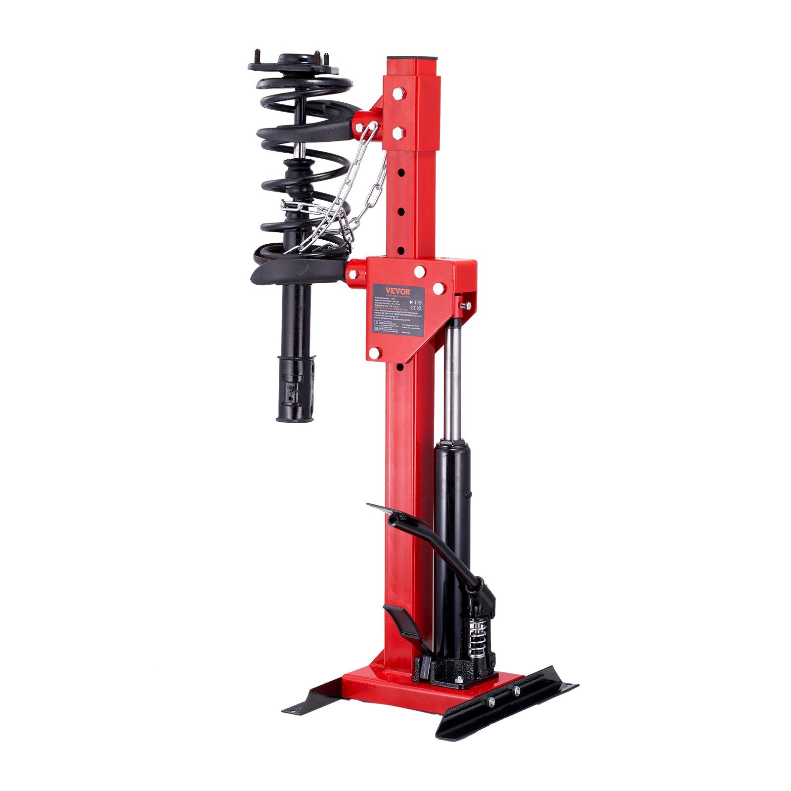 VEVOR Strut Spring Compressor, 4.5 Ton/9920 LBS Hydraulic Jack Capacity, 1 Ton Rated Compression Force, Auto Strut Coil Spring Compressor Tool, Hydraulic Spring Compressor for Strut Spring Removing