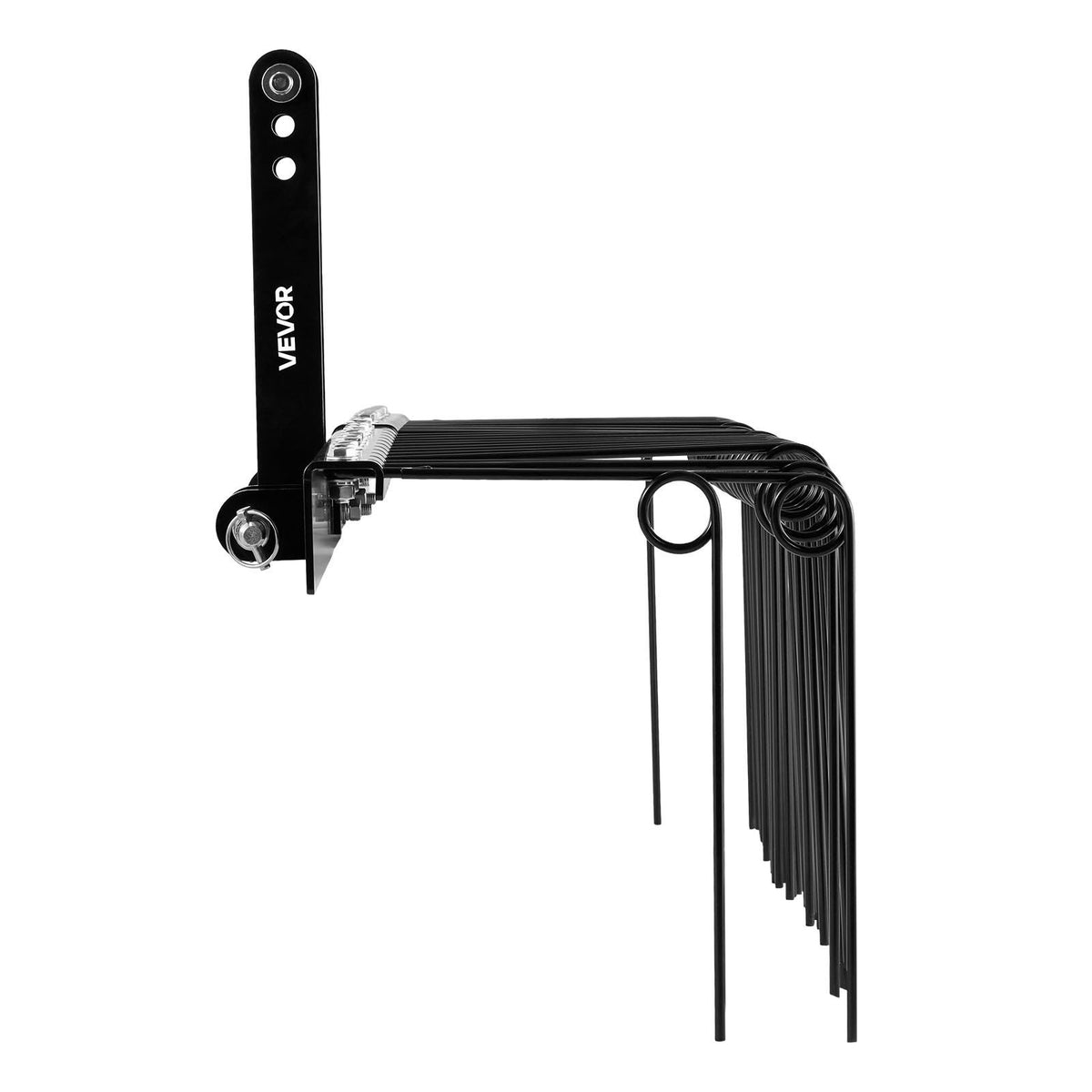 150 cm Tow Behind Landscape Rake, 3 Point Hitch Lawn Dethatcher Rake, 26 Spring Steel Tines, for Category 1 Tractors, Heavy Duty &amp; Rust-Resistant Rakes Tractor Attachments for Leaves Pine Needles