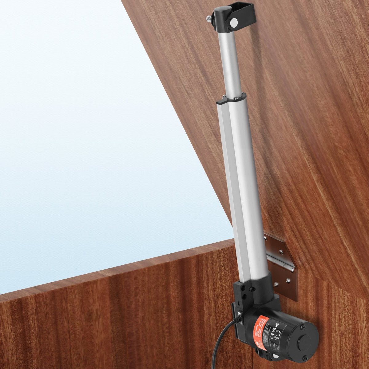 Linear Actuator 12V, 12 Inch Heavy Duty 1320lbs/6000N Linear Actuator, 0.19"/s Linear Motion Actuator with Mounting Bracket & IP44 Protection for Electric Door Industrial Machinery Vessels Cargo