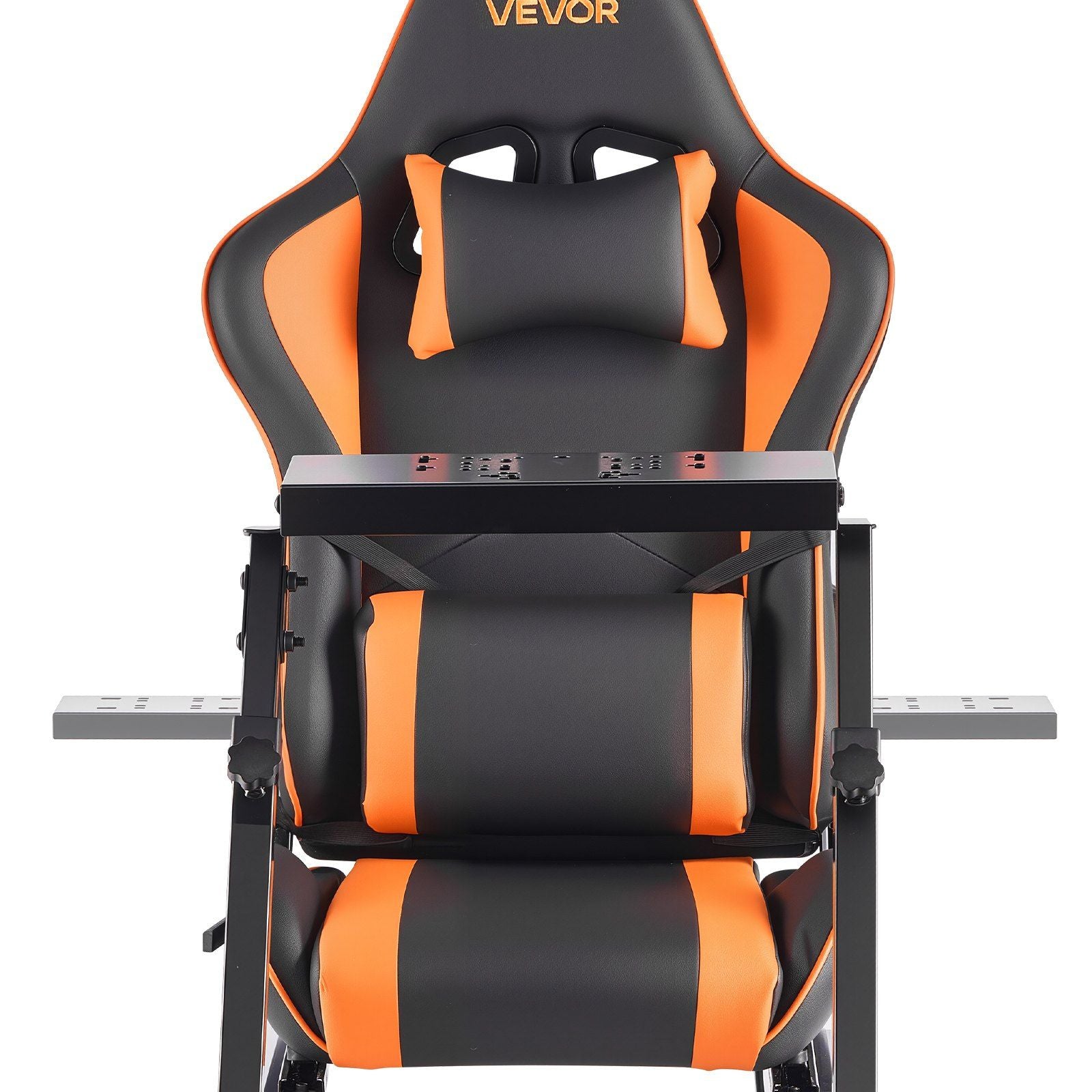 Racing Wheel Stand, Heavy-Duty Simulator Cockpit Steering Stand with Dual-Rail Dual-Arm, Fit Logitech G25,G27,G29,G920,G923, Thrustmaster T300RS,TX F458,T500RS,T3PA-PRO (F1/GT) and CSR Pedals