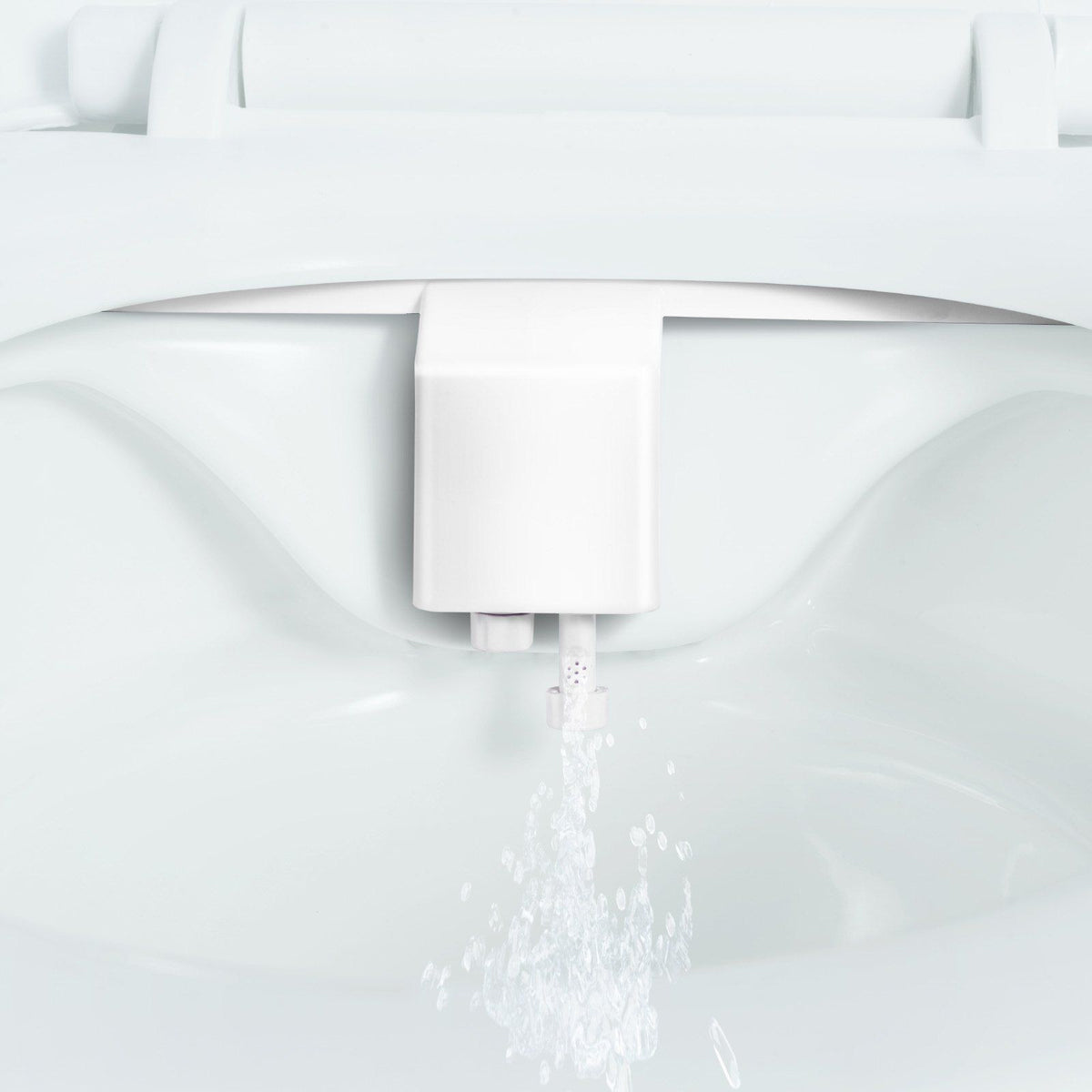 Bidet Attachment for Toilet, Non-Electric Bidet Toilet Seat Attachment - Dual Retractable Nozzles, Adjustable Water Pressure,  Easily Installed Cold Water Sprayer for Rear Feminine Wash, White