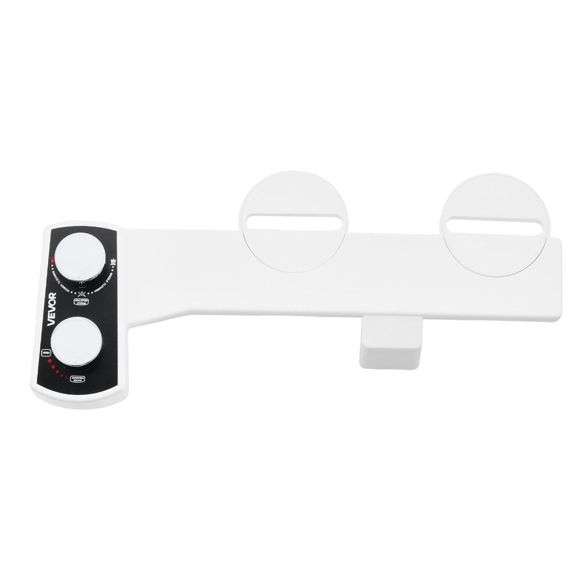 Bidet Attachment for Toilet, Non-Electric Bidet Toilet Seat Attachment - Dual Retractable Nozzles, Adjustable Water Pressure,  Easily Installed Cold Water Sprayer for Rear Feminine Wash, White
