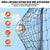 VEVOR Baseball Batting Netting, Professional Softball Baseball Batting Hitting Training Net, Practice Portable Pitching Cage Net with Door & Carry Bag, Heavy Duty Enclosed PE Netting,1676CM (NET ONLY)