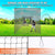 VEVOR Baseball Batting Netting, Professional Softball Baseball Batting Hitting Training Net, Practice Portable Pitching Cage Net with Door & Carry Bag, Heavy Duty Enclosed PE Netting,1676CM (NET ONLY)