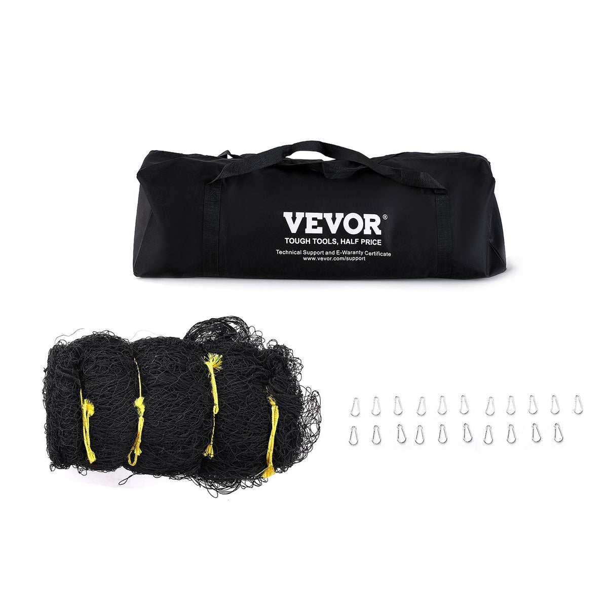 VEVOR Baseball Batting Netting, Professional Softball Baseball Batting Hitting Training Net, Practice Portable Pitching Cage Net with Door & Carry Bag, Heavy Duty Enclosed PE Netting,2133CM (NET ONLY)