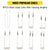 VEVOR Induction Heater Coil Kit Induction Coils 8PCS For Removing Rusty Bolts