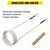 VEVOR Induction Heater Coil Kit Induction Coils 8PCS For Removing Rusty Bolts