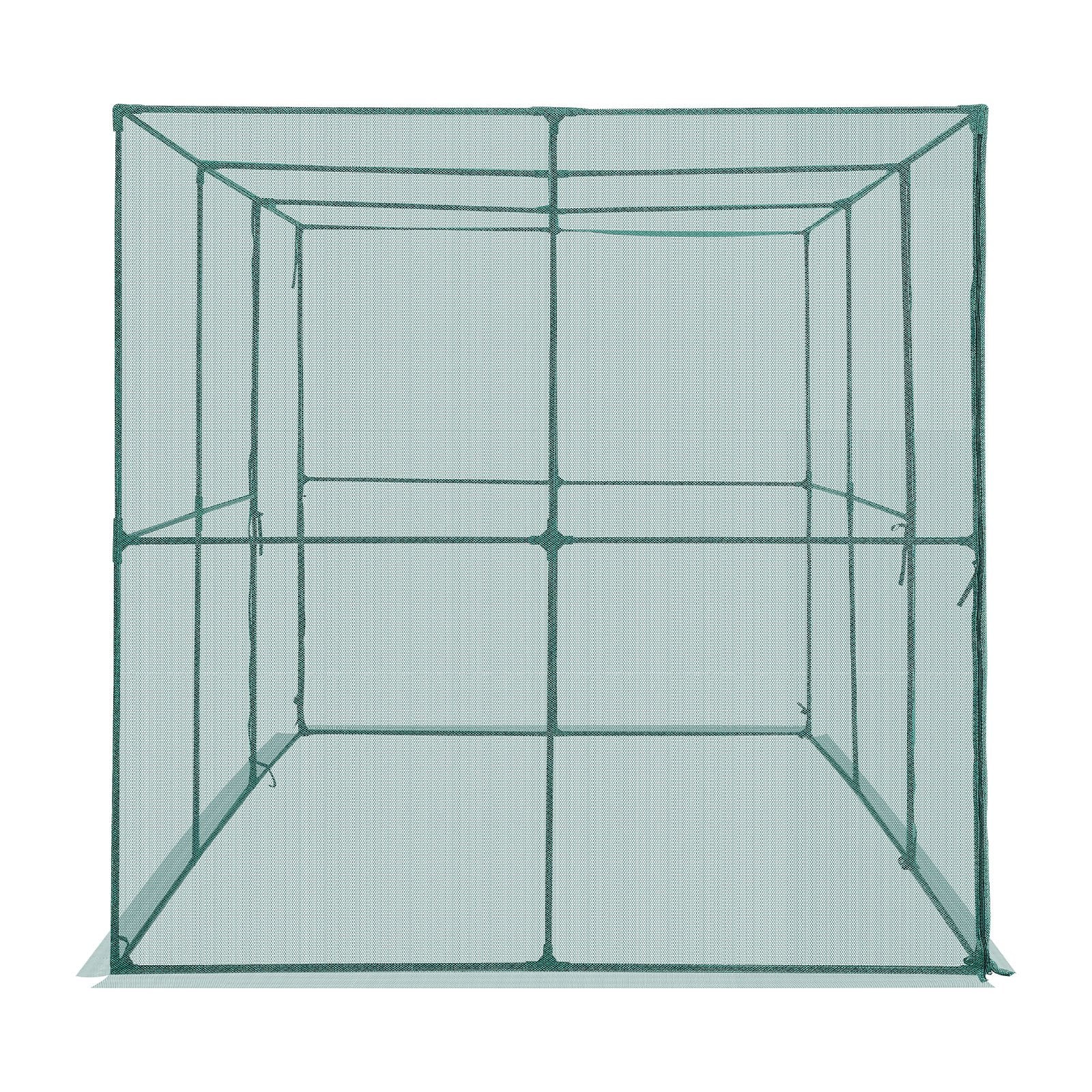 VEVOR Crop Cage, 2.9 x 1.94 x 1.94 m Plant Protection Tent with Zippered Door, Wind-Resistant Tall Crop Cage, Easy to Install, Outdoor Raised Bed Cover, Tomato Plant Netting for Garden Patio Lawn