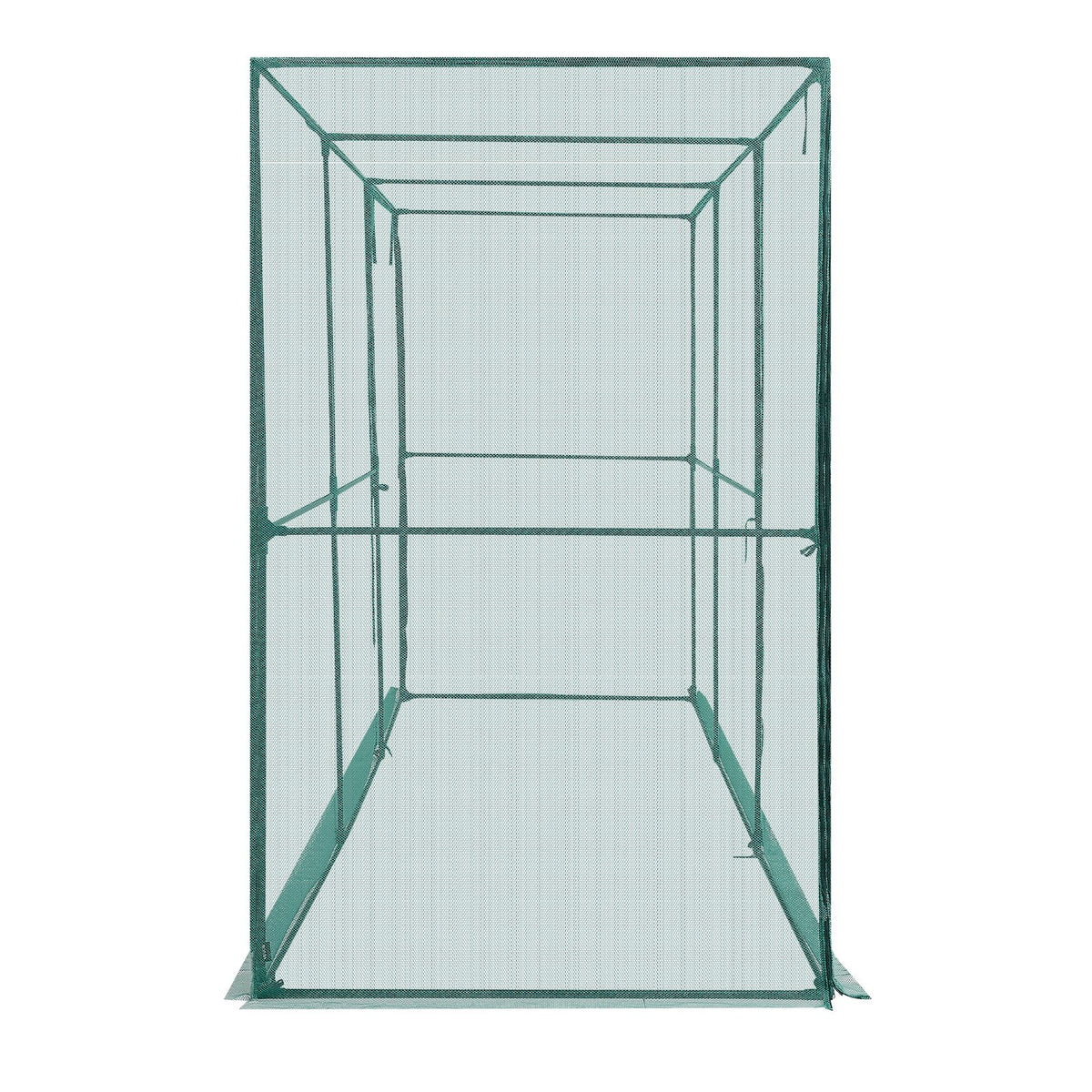 VEVOR Crop Cage, 3.56 x 1.2 x 1.94 m Plant Protection Tent with Zippered Door, Wind-Resistant Tall Crop Cage, Easy to Install, Outdoor Raised Bed Cover, Tomato Plant Netting for Garden Patio Lawn