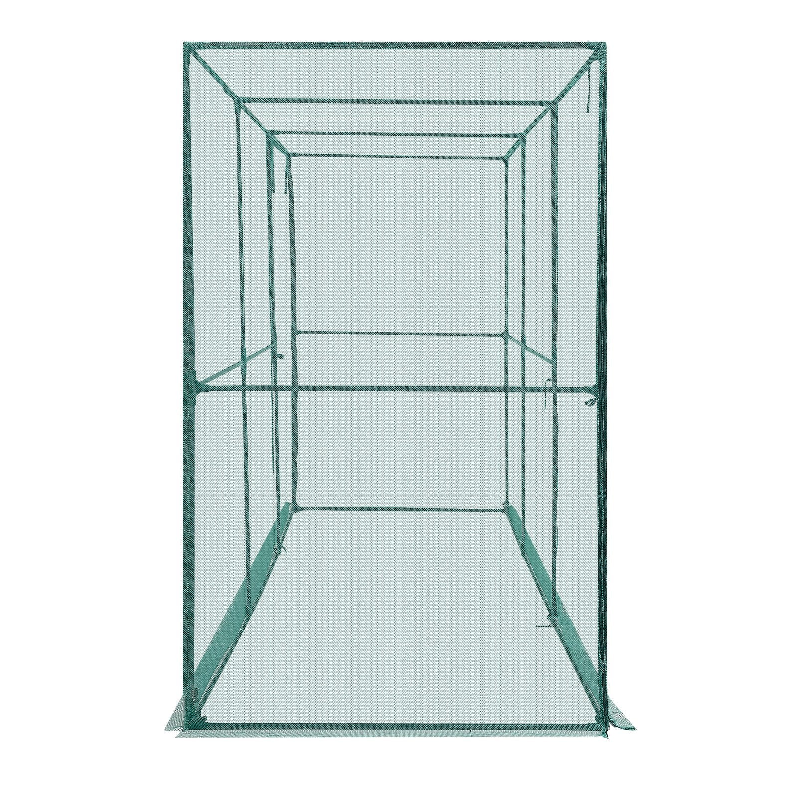 VEVOR Crop Cage, 3.56 x 1.2 x 1.94 m Plant Protection Tent with Zippered Door, Wind-Resistant Tall Crop Cage, Easy to Install, Outdoor Raised Bed Cover, Tomato Plant Netting for Garden Patio Lawn