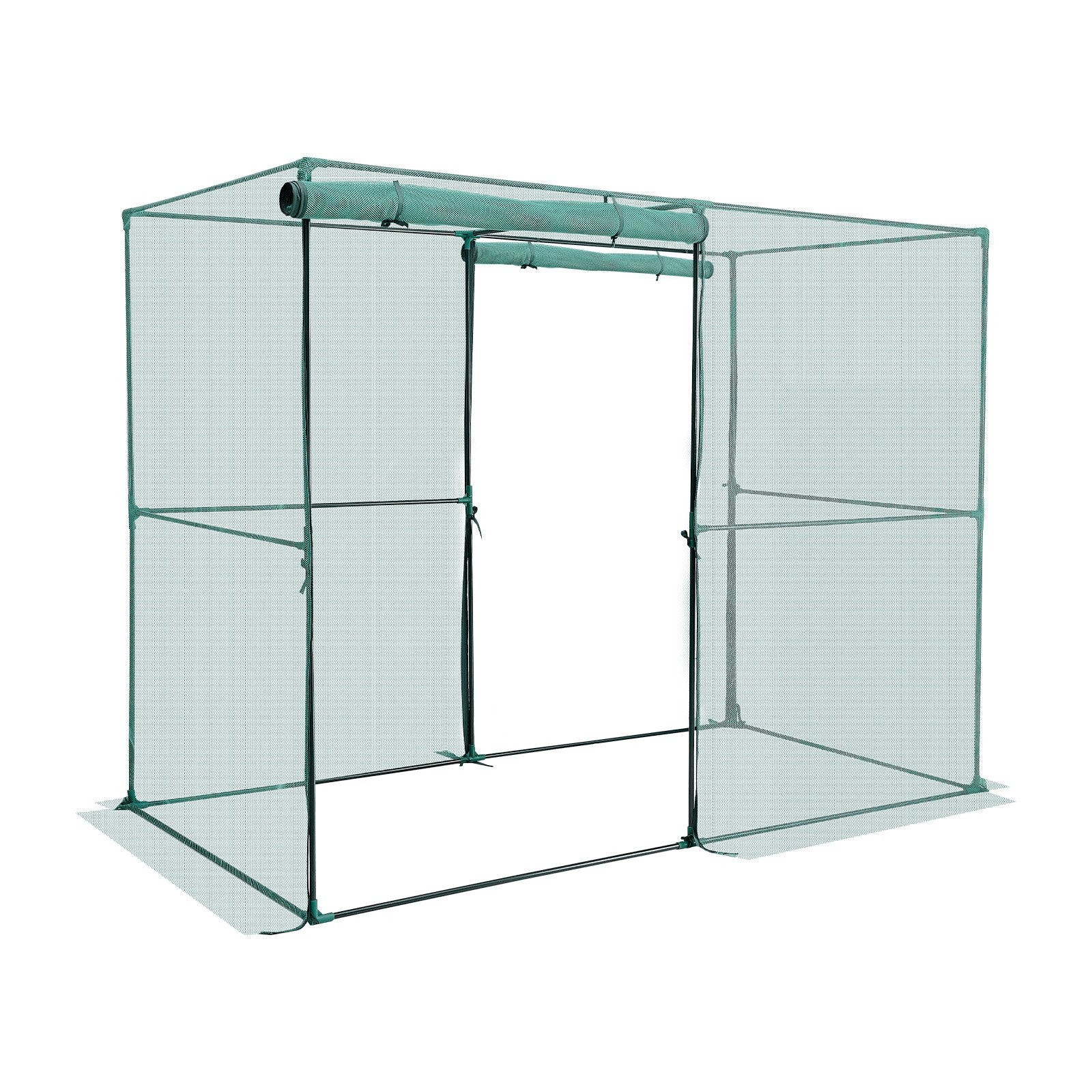 VEVOR Crop Cage, 2.39 x 1.2 x 1.8 m Plant Protection Tent with Zippered Door, Wind-Resistant Tall Crop Cage, Easy to Install, Outdoor Raised Bed Cover, Tomato Plant Netting for Garden Patio Lawn