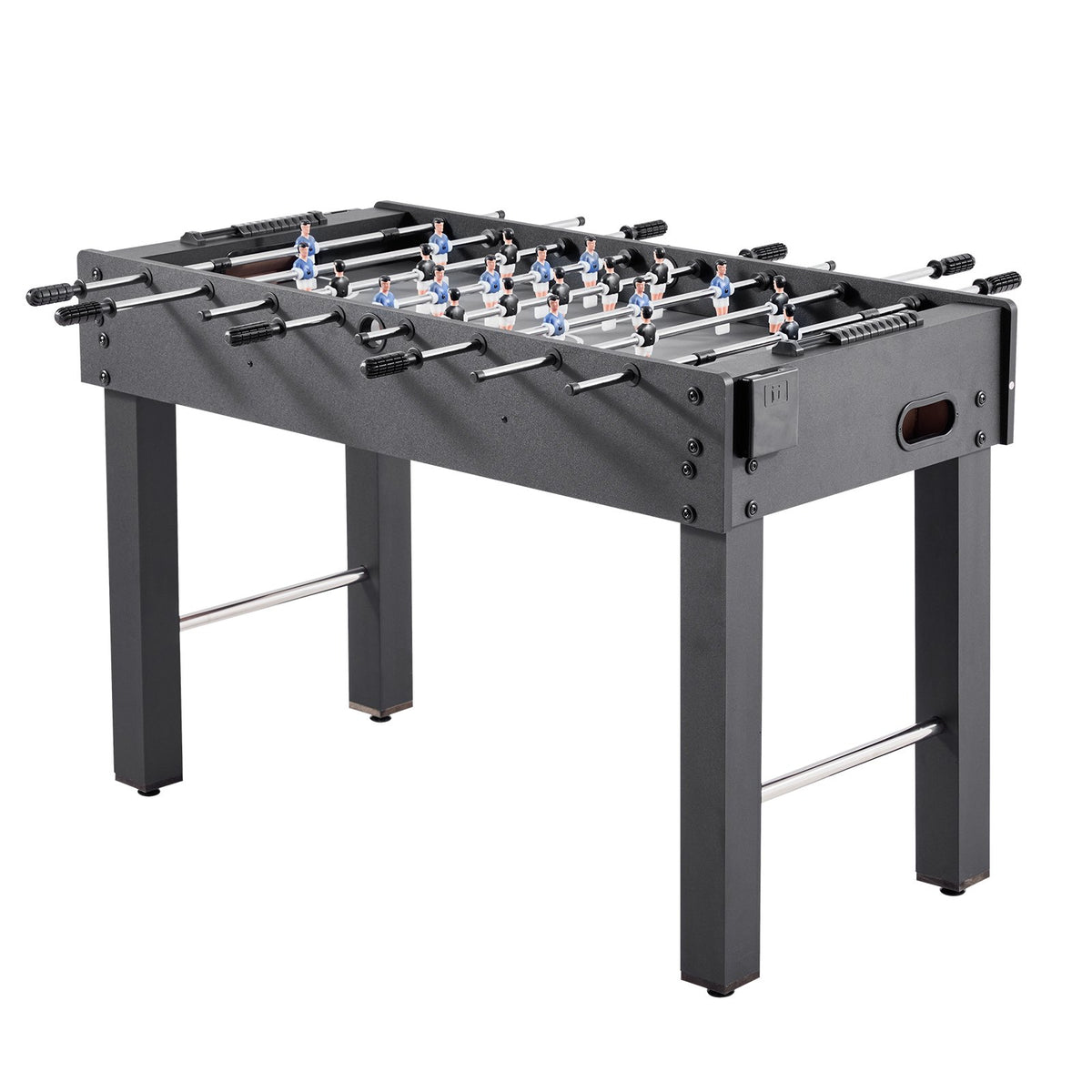 VEVOR Foosball Table, 121 cm Standard Size Table, Indoor Full Size Foosball Tables for Home, Family, and Game Room, Durable Soccer Set, Includes 2 Balls, Score Keeper, and 2 Cup Holders