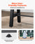 VEVOR 140 cm Foosball Soccer Game Table Standard Size Foosball Table for Home
