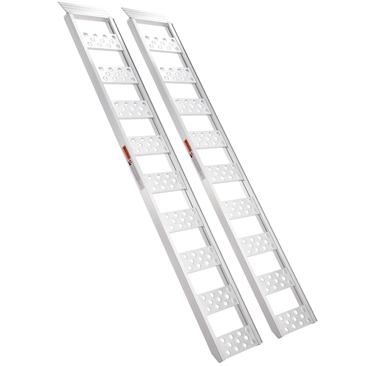 Aluminum Ramps, 1250lbs, Straight Ramp with Treads and Load Straps, Portable Loading Ramp for Motorcycles, ATVs, Trucks, Lawn Mower, Dirt Bike, Garden Tractor, 78"L x 12"W, 2Pcs