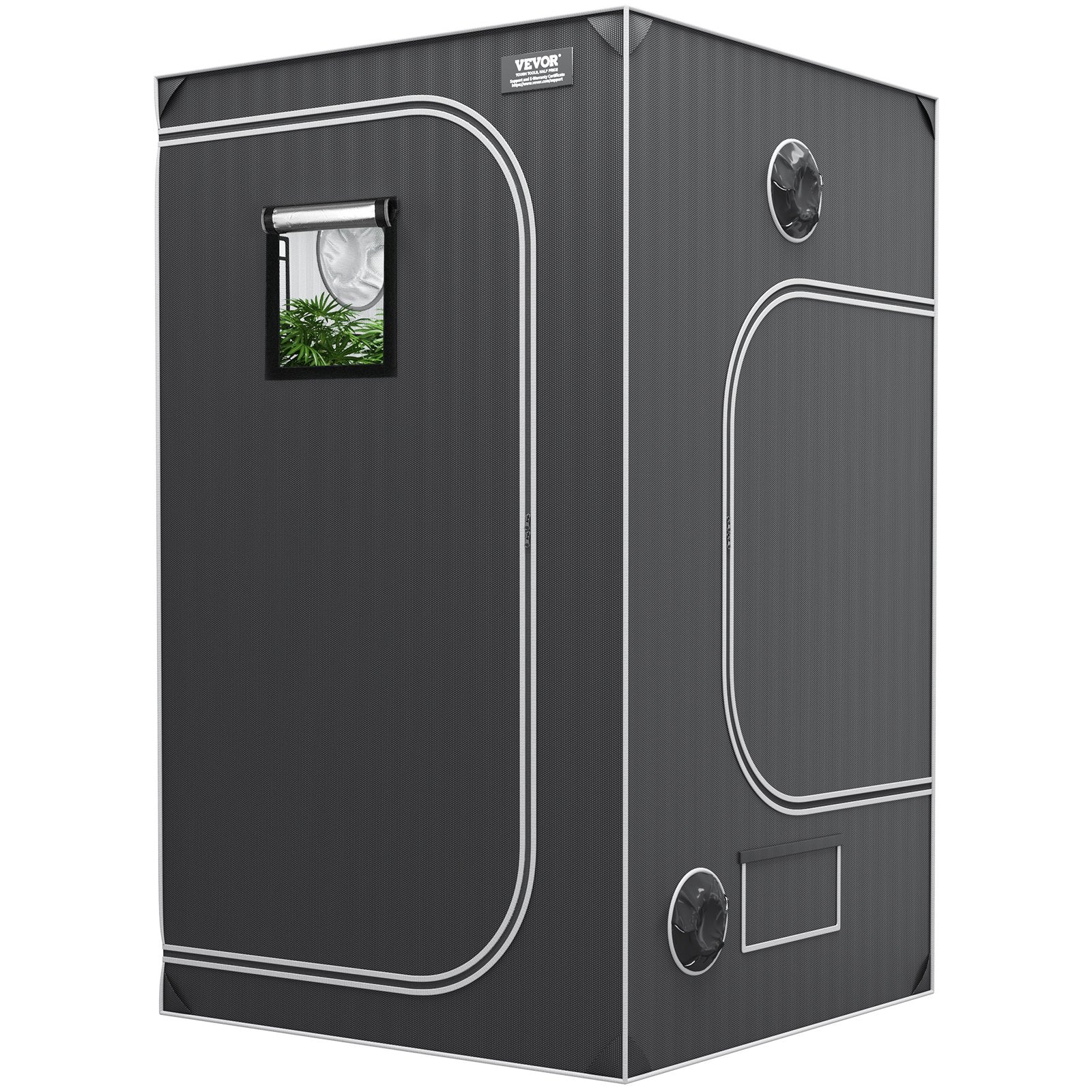 VEVOR Grow Tent 48 x 48 x 80 in Indoor Growing Tent Hydroponic Window Door Tray
