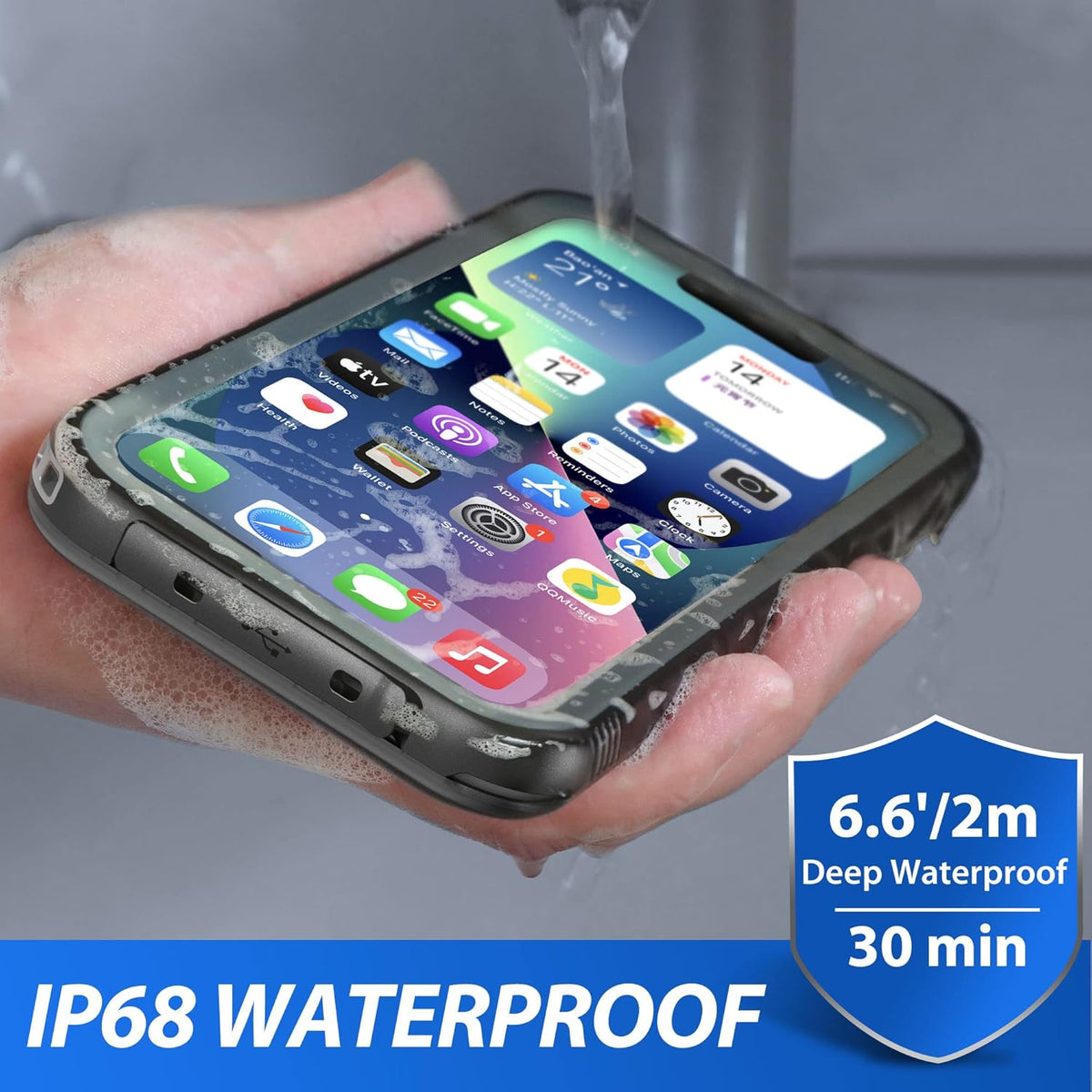 iPhone 13 Waterproof Shockproof Case