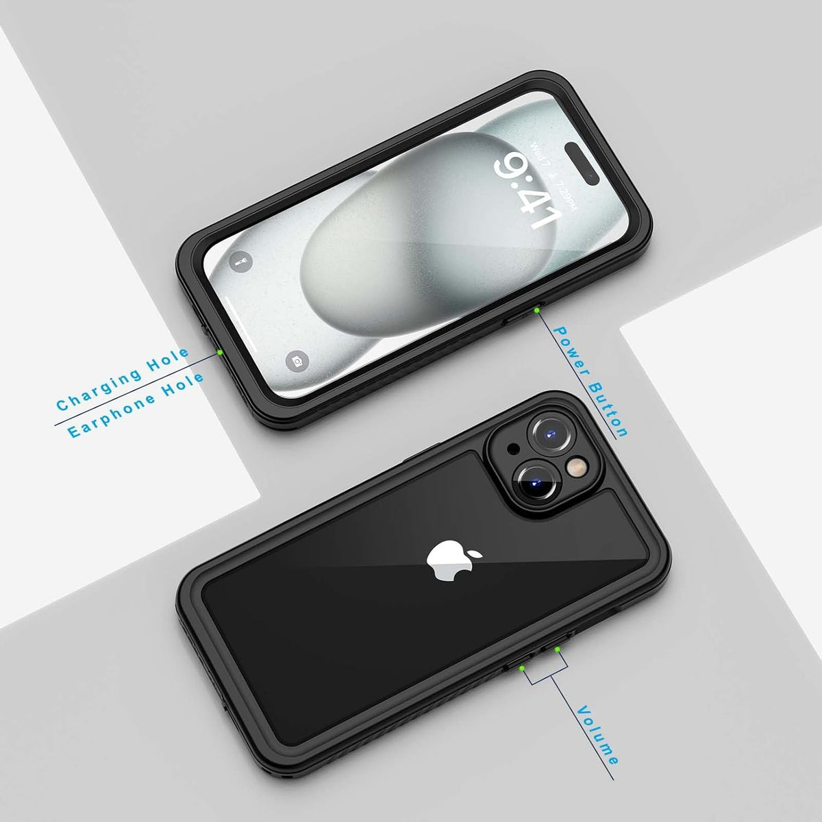 iPhone 15 Plus Waterproof Case