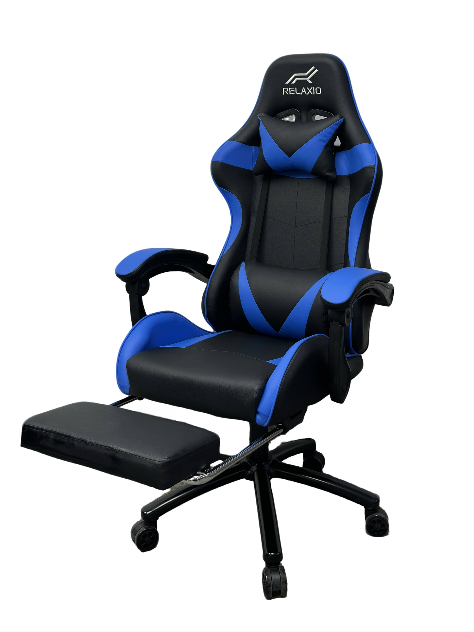 Gaming Chair With Headrest and Foot Rest - Red