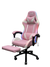 Gaming Chair With Headrest and Foot Rest LED Light - Black