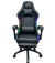 Gaming Chair With Headrest and Foot Rest LED Light - Blue