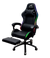 Gaming Chair With Headrest and Foot Rest LED Light - Pink White