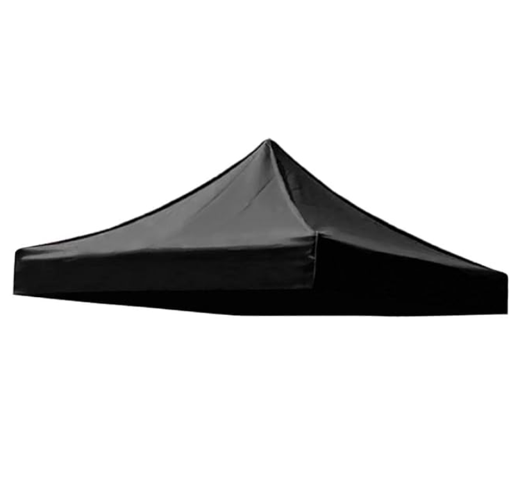 Gazebo Tent Top Cover Camping Beach Sunshade Shelter - Black / 3x6M