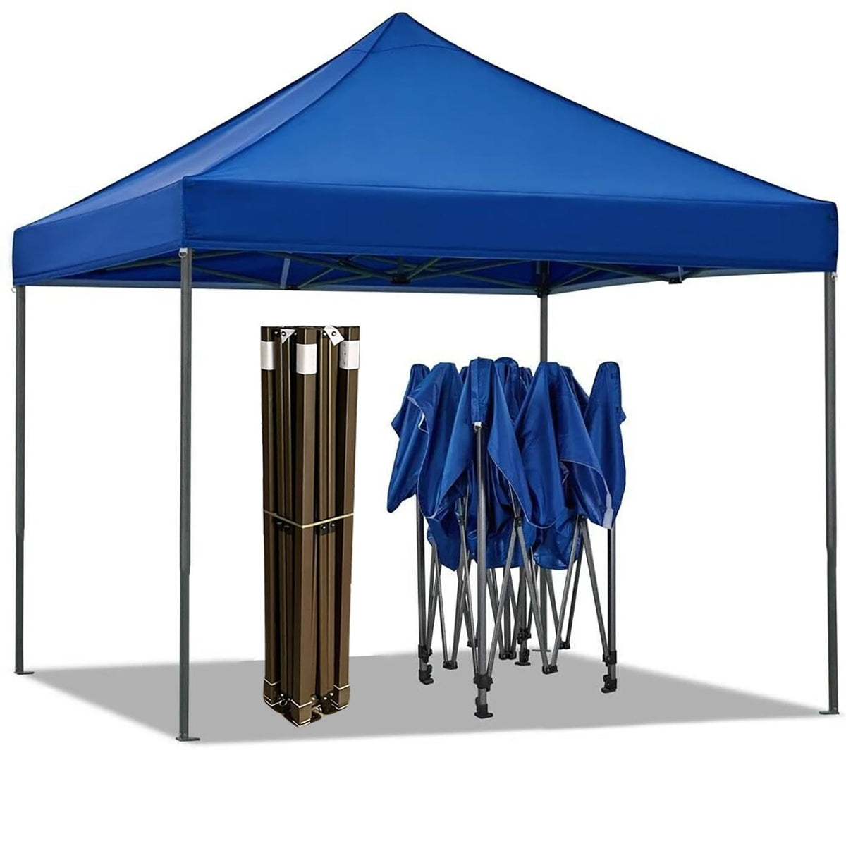 Portable Water-Resistant Gazebo 3x6 M - Blue / Without Sidewalls