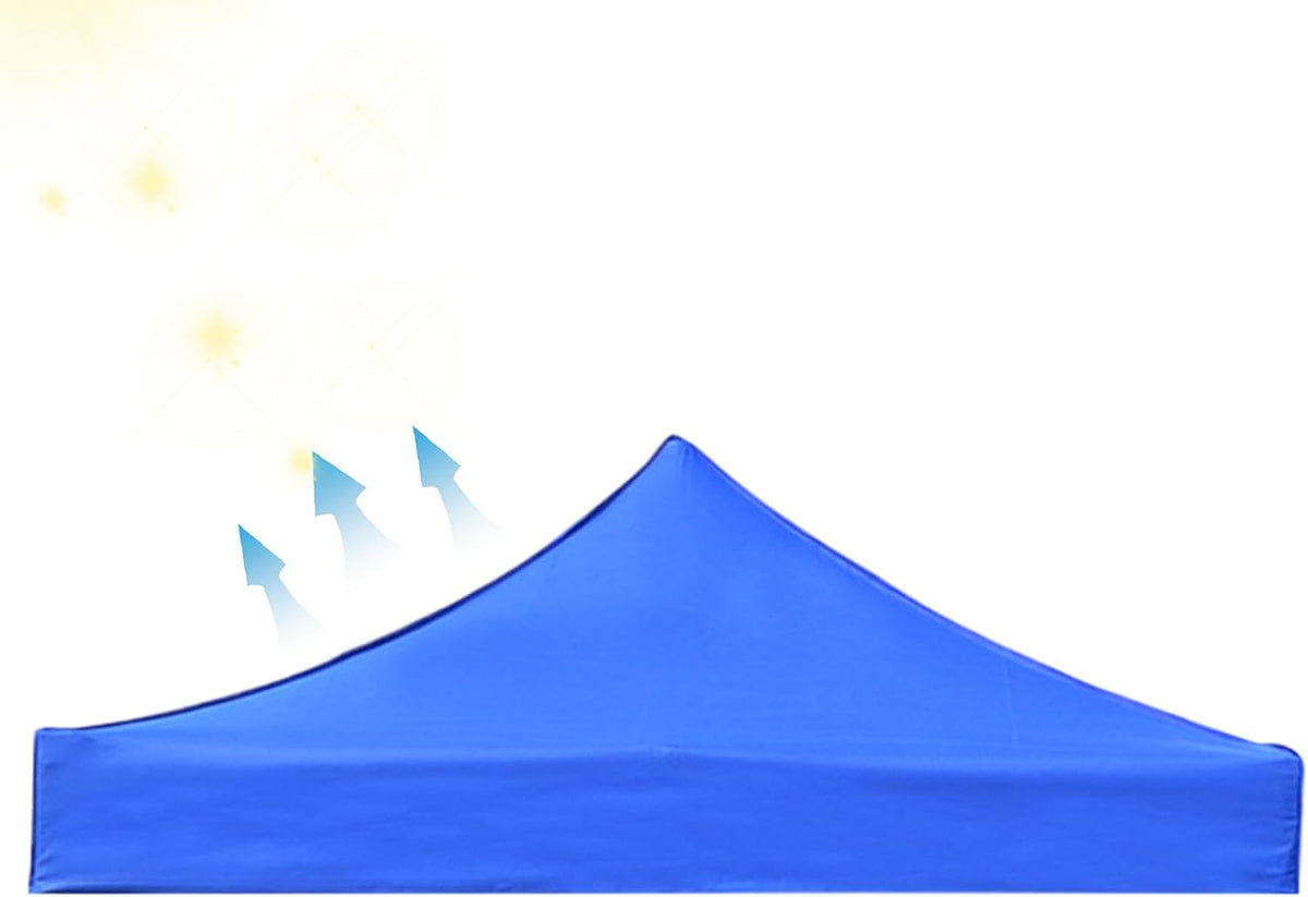 Gazebo Tent Top Cover Camping Beach Sunshade Shelter - Blue / 3x3M