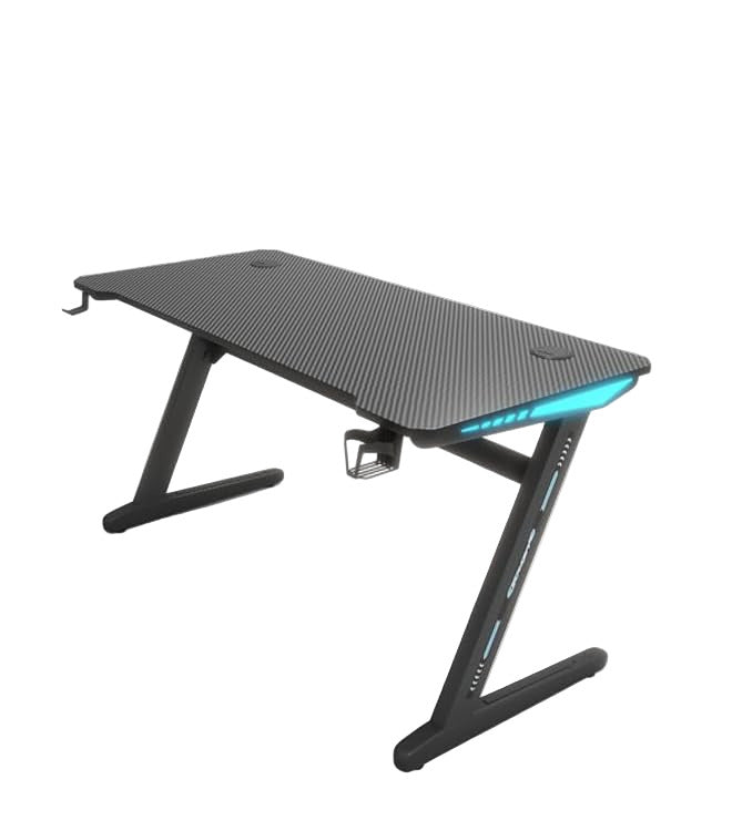 Gaming Desk With LED Light Gaming Desk Z Leg 120 CM