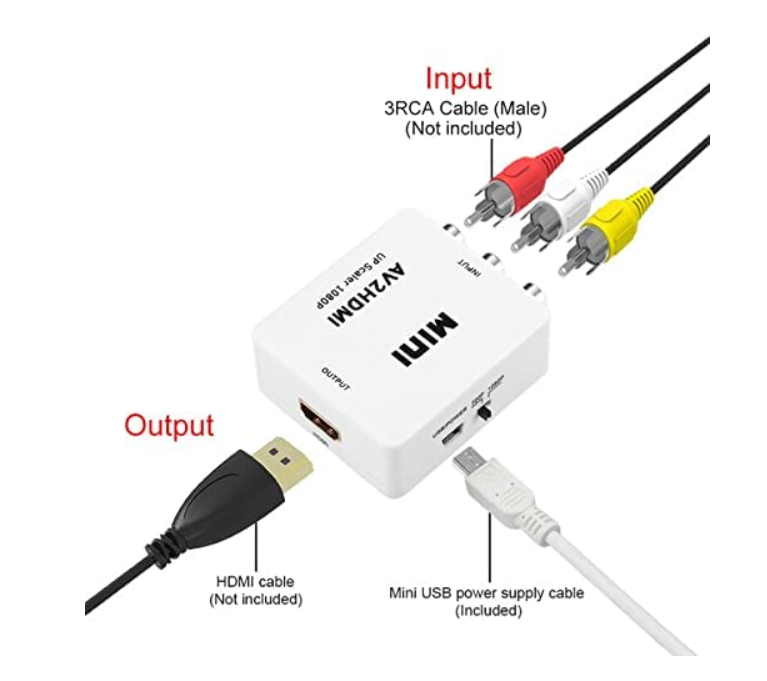 RCA AV to HDMI Video Audio Converter