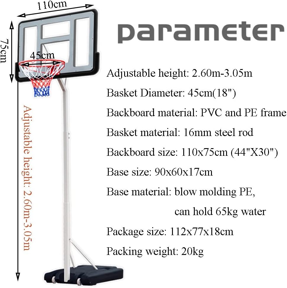 Portable Basketball Hoop Stand – 3.05m (10ft)