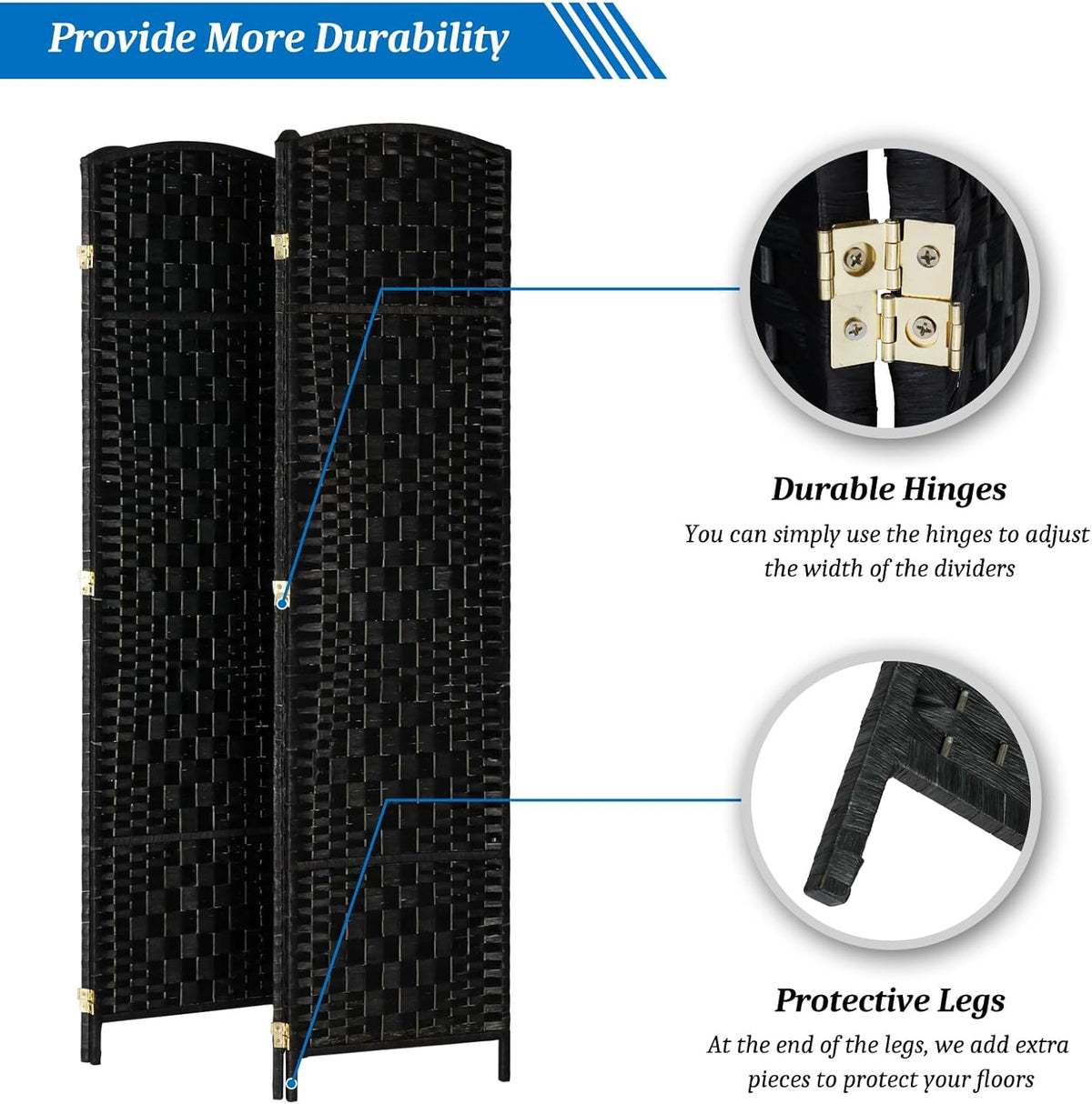 Folding Room Divider Screen – Stylish Home Partition