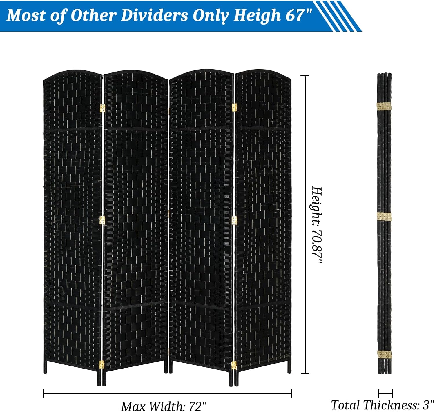 Folding Room Divider Screen – Stylish Home Partition