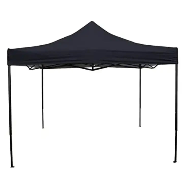 Portable Water-Resistant Gazebo 2x2 M - Black / With Sidewalls