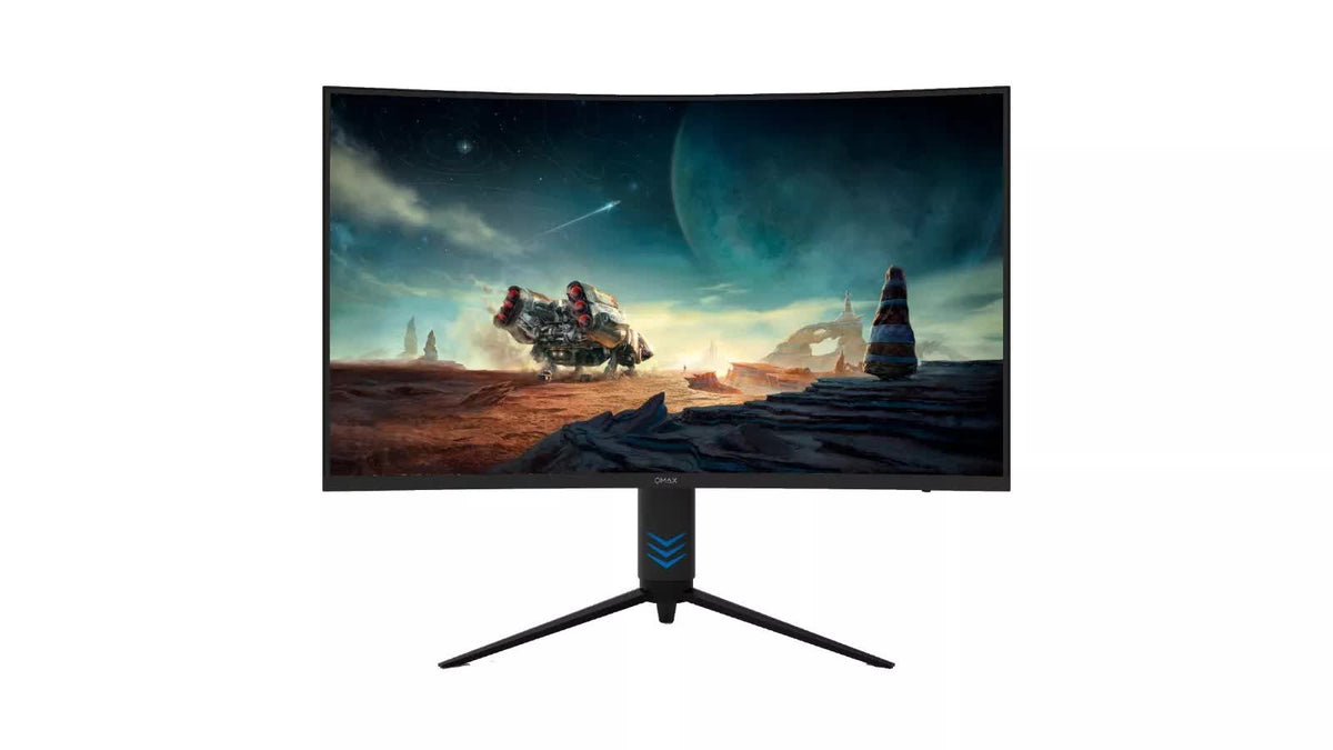 QMAX 31.5&quot; Gaming Monitor Curved QHD 165Hz 2560*1440p 1ms with Build in Speakers Height Adjustable