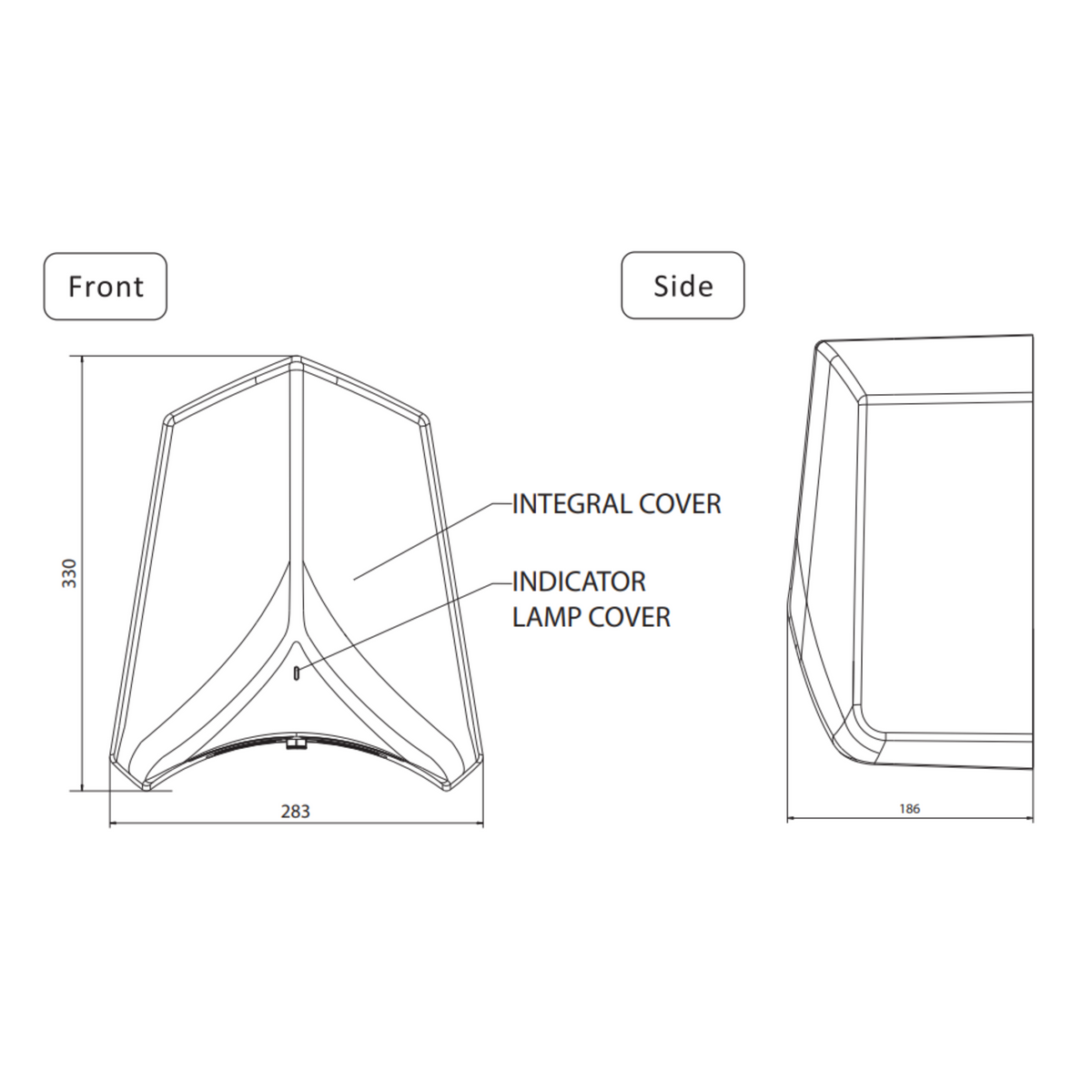 ADGE Hand Dryer 550W & 1100W- Silver