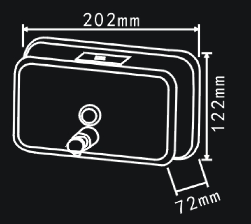 SS Liquid Soap Dispenser 1200ML (With Container)