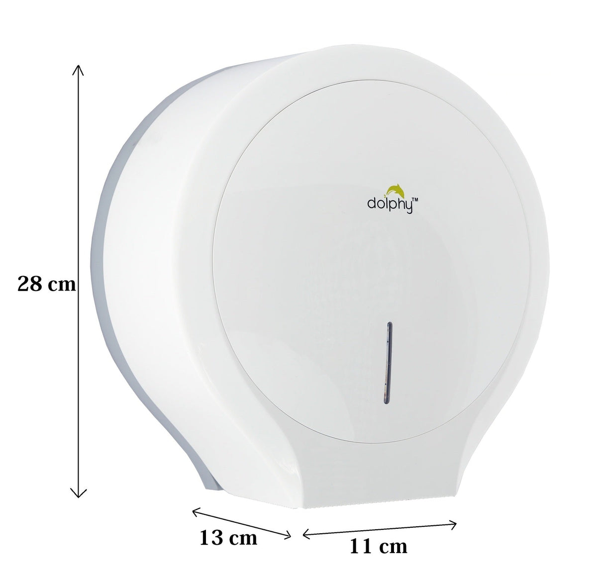 CLASSIC Jumbo Toilet Paper Roll Dispenser - White